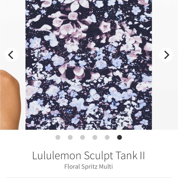 lululemon athletica Women's Sculpt Tank II - Floral Spritz Multi - Picture 4 of 6